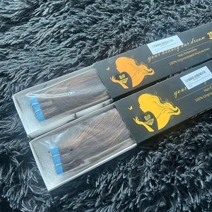 Human hair tape in extension BUNDLE. #8 light brown colour